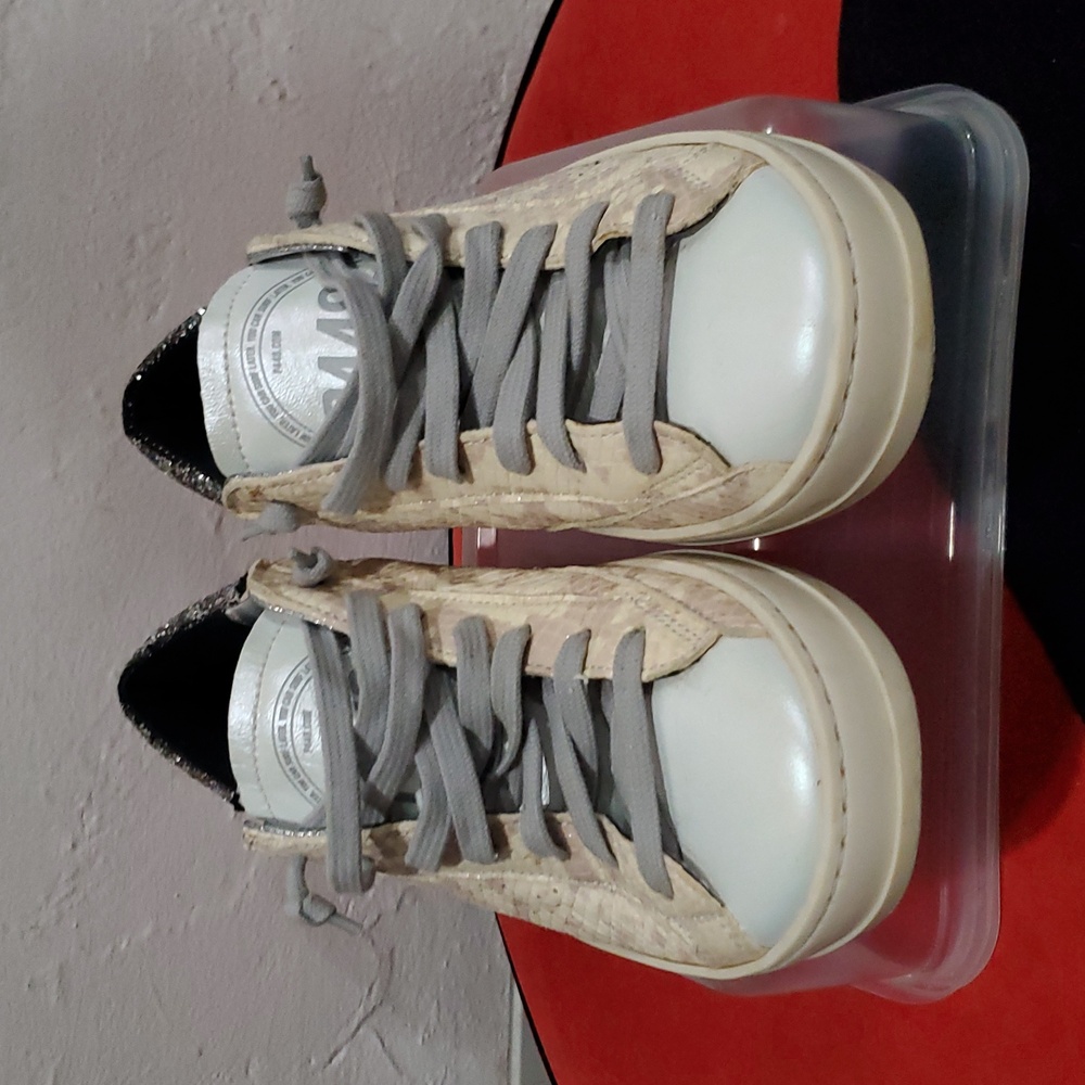 P448 John Sunset Embossed Python Sneaker With Iri… - image 3